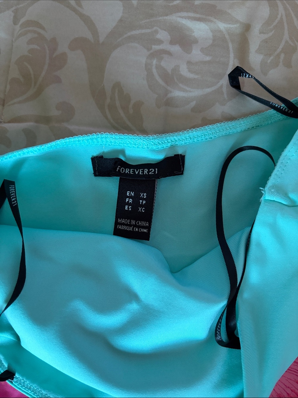 Forever 21 Turquoise tube top - Picture 2 of 3